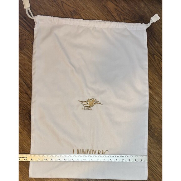 Disney Cruise Line Embroidered Laundry Bag CONCIERGE Gold Mickey Mouse Ears - Picture 3 of 4